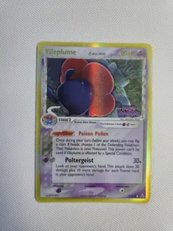 Pokemon TCG Vileplume EX Holon Phantoms 17 Reverse Holo Stamped NM - Image 2