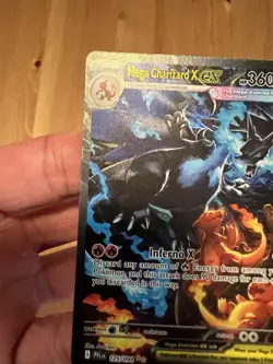 Pokemon Phantasmal Flames Mega Charizard X EX SIR Full Art 125/094 - Image 4