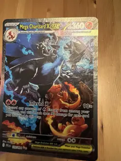 Pokemon Phantasmal Flames Mega Charizard X EX SIR Full Art 125/094 - Image 5