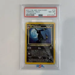 Pokemon Umbreon Neo Discovery 1st Edition Holo Rare #13 PSA 8 - Image 1