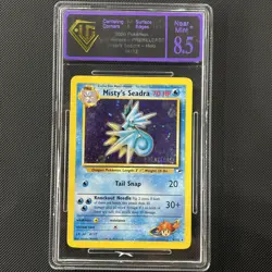 Misty’s Seadra [PR] 9/132 Holo Gym Heroes WOTC 2000 Vintage Pokemon UGC 8.5 - Image 1