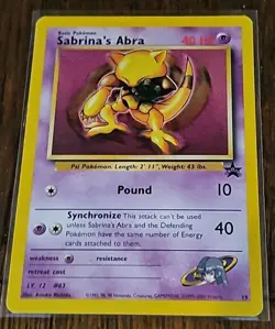 Sabrina's Abra - 19 [WoTC Promo] Pokemon TCG - BLACK STAR PROMO - LP - Image 1