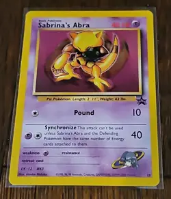 Sabrina's Abra - 19 [WoTC Promo] Pokemon TCG - BLACK STAR PROMO - LP - Image 2