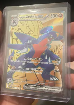 Pokemon Cynthia's Garchomp ex Ultra Rare Full Art Holo Sv10 215/182 EN 330 HP - Image 1