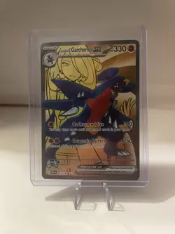 Pokemon Cynthia's Garchomp ex Ultra Rare Full Art Holo Sv10 215/182 EN 330 HP - Image 2