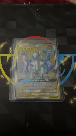 Pokemon Arceus & Dialga & Palkia GX Ultra Rare 220/236 Holo Cosmic Eclipse - Image 1