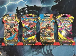 4 X Pokemon Mega Evolution Sleeved Booster Pack Sealed - Full Art Set US SELLER - Image 1