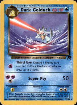 Dark Golduck 37/82 Unlimited - Pokemon Team Rocket - LP - Image 1