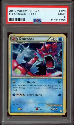 Pokemon PSA 9 Shiny Gyarados 123/123 HeartGold & SoulSilver Holo Rare Mint - Image 1
