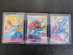 Pokemon First Partner Illustration Collection Series 1 Alolan Starters Promo Set - Image 1