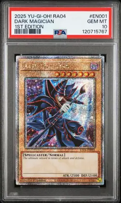 Yugioh PSA 10 2025 Dark Magician RA04-EN001 QCR 1st Edition *5767 - Image 1