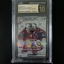 CGC 10 Pristine Charizard ex 125/108 SR Ruler of the Black Flame sv3 Pokemon - Image 1