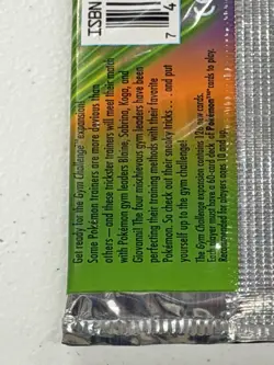 VTG 2000 Pokemon TCG - Gym Challenge Unlimited Booster Pack Koga Art New Sealed - Image 5