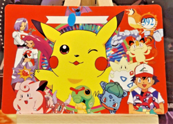 POKEMON POCKET MONSTERS VENDING PRISM STICKER 392 PIKACHU JESSIE & JAMES - Image 2