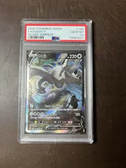 2022 Pokemon Silver Tempest Lugia V 186/195 - PSA 10 - Image 1