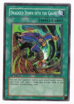 Yugioh Dragged Down Into The Grave DCR-084 Common 1st Ed - Image 1