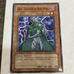 Yu-Gi-Oh! Konami Gren Tactician of Dark World STON-EN019 Effect 1st Edition - Image 1