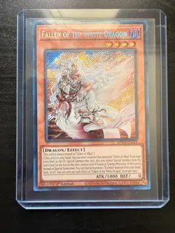 Fallen of The White Dragon (SECRET RARE) BPRO-EN024 (MINT) 1st Edition Yu-Gi-Oh! - Image 1