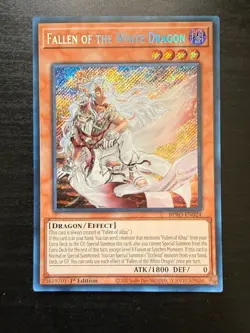 Fallen of The White Dragon (SECRET RARE) BPRO-EN024 (MINT) 1st Edition Yu-Gi-Oh! - Image 2