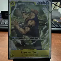 Bandai Roronoa Zoro OP15-113 SR 6000 Power One Piece CCG Character Card EN - Image 1