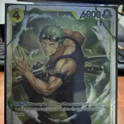 Bandai Roronoa Zoro OP15-113 SR 6000 Power One Piece CCG Character Card EN - Image 2