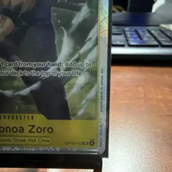 Bandai Roronoa Zoro OP15-113 SR 6000 Power One Piece CCG Character Card EN - Image 3