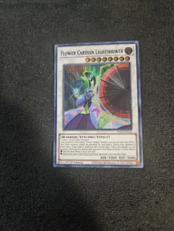 Yugioh! Flower Cardian Lightshower (Purple) DLCS-EN135 Ultra Rare 1st Edition - Image 1