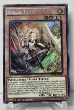 Incredible Ecclesia, The Virtuous BODE-EN007 Secret Rare 1st Edition Yugioh NM/M - Image 1