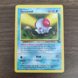 Tentacool 56/62 - NM Fossil - 1999 Common Pokemon TCG Card - Image 1