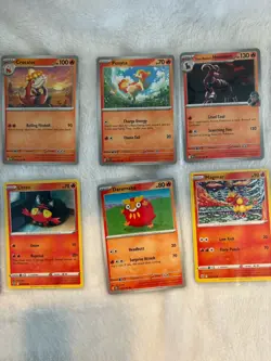 Uncommon And Common Pokemon Card Lot Fire Build You Own Deck - Image 2