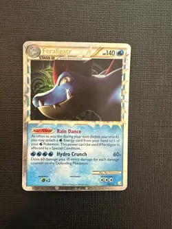 Pokemon TCG Feraligatr Prime HeartGold SoulSilver Card 108/123 Holo HP - Image 1