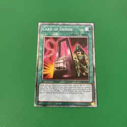 Card of Demise 1st Edition Platinum Secret Rare RA03-EN265 - Image 2