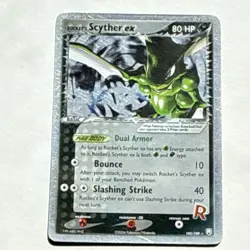 Pokemon Rocket's Scyther ex 102/109 EX Team Rocket Returns Holo Rare 80HP Ninte… - Image 1