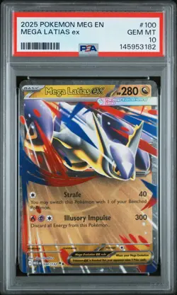 2025 POKEMON MEG EN-MEGA EVOLUTION #100 MEGA LATIAS EX PSA 10 LOW POP (FREE S&H) - Image 1