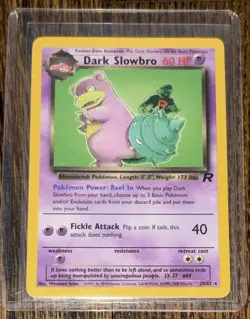 2000 Pokemon Team Rocket set DARK SLOWBRO 29/82 Non Holo Vintage NM - Image 1