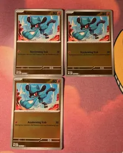 Pokemon TCG Playset - 3x Riolu 076/132 Mega Evolution Reverse Holo English -NM - Image 1