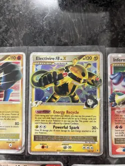 7x Lot DAMAGED Pokemon Charizard G LV.X 143 Mewtwo DP23 Rayquaza C DP47 Mewtwo - Image 4