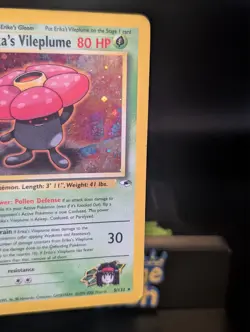Erika's Vileplume HP 5/132 🌀 Swirl 🌀 Gym Heroes Pokemon TCG Vintage WOTC 2000 - Image 5