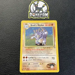 Pokemon TCG - Brock's Rhydon - 2/132 - Gym Heroes - Holo Rare - MP - Image 1