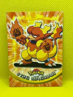 Pokemon Tcg Magmar #126 Topps Series 3 Blue Label - Image 1