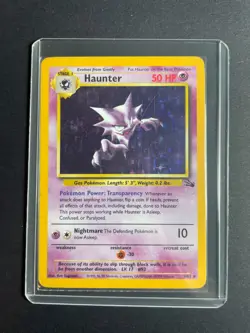 Pokemon '093 Haunter 6/62 Holo Rare Vintage WOTC 1999 MP - Image 5