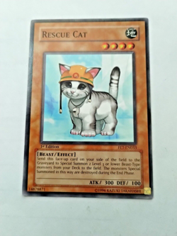 Yu-Gi-Oh! TCG Rescue Cat Flaming Eternity FET-EN033 1st Ed. Com. - Uncirculated - Image 1