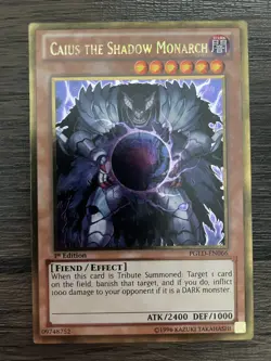 Yugioh! Caius the Shadow Monarch 1st Edition (PGLD-EN066) NM/M - Image 1