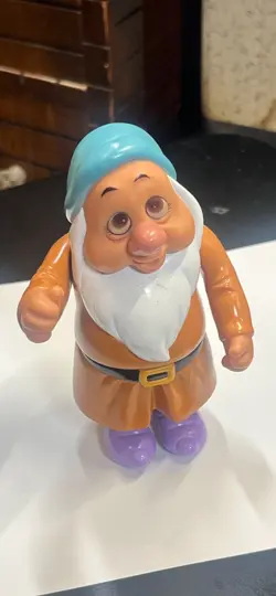 Vintage Disney Snow White Seven Dwarfs 7” PVC Figures 6 of 7 Thailand-Fairytale - Image 3