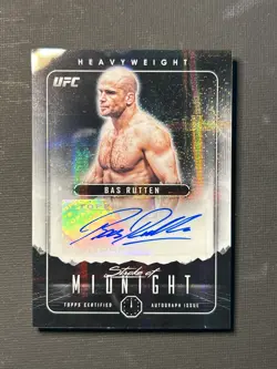 Bas Rutten 2024 Topps Midnight UFC Moon Beam Stroke of Midnight Autograph - Image 1
