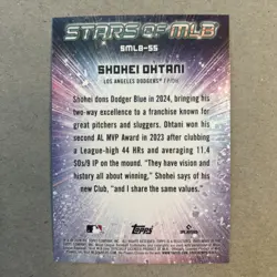 2024 Topps Series 2 - Stars of Mlb Shohei Ohtani #SMLB-55 - Image 2