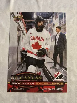 Michael Misa 2025-26 Upper Deck Series 2 UD Canvas Program of Excellence #C-267 - Image 1