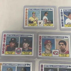 Lot Of 10 1984 Topps Baseball Team Leaders - Ryan Baylor Boggs - Image 2