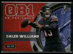 2023 Wild Card QB1 On The Clock #10/10 Caleb Williams Red Purple Prizm - Image 1