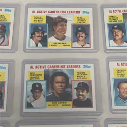 Lot Of 14 1984 Topps Baseball Cards - NL/AL Active Career Leaders - Jackson Rose - Image 3